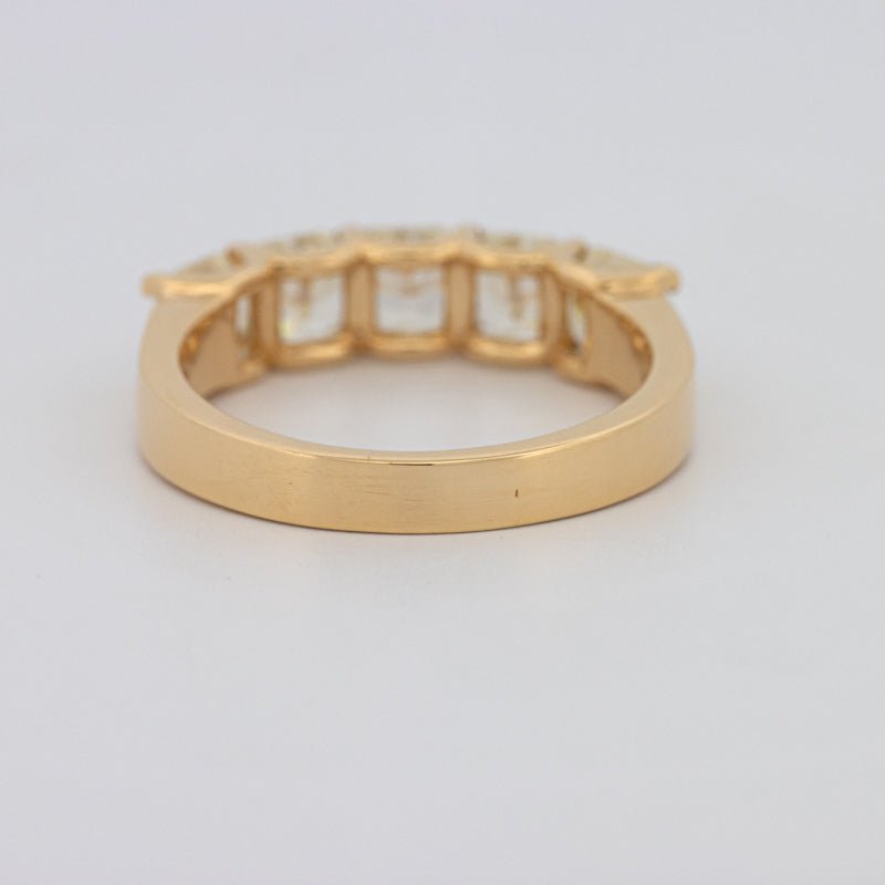 5 Half Fancy Yellow Square Radiant Eternity Ring - ZIZOV DIAMONDS