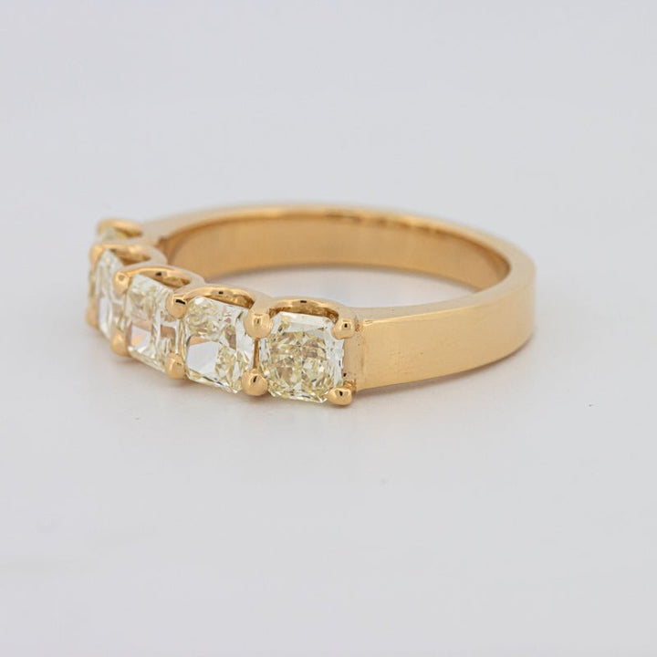 5 Half Fancy Yellow Square Radiant Eternity Ring - ZIZOV DIAMONDS
