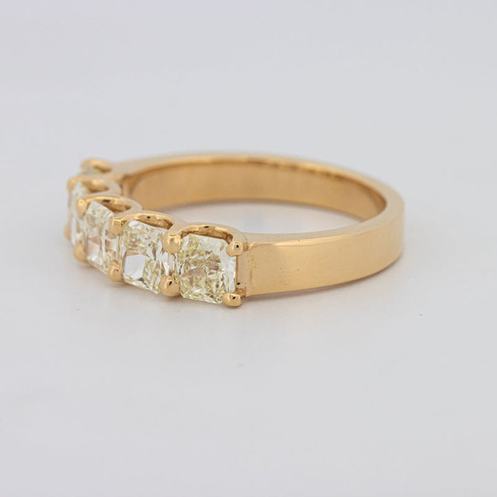 5 Half Fancy Yellow Square Radiant Eternity Ring - ZIZOV DIAMONDS