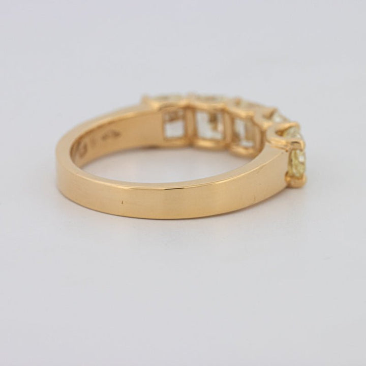 5 Half Fancy Yellow Square Radiant Eternity Ring - ZIZOV DIAMONDS