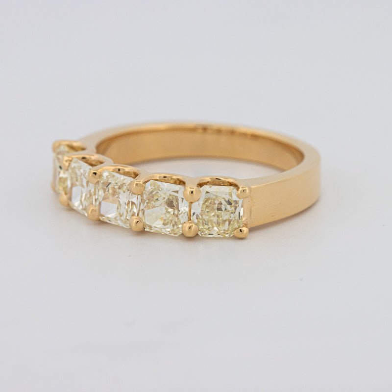 5 Half Fancy Yellow Square Radiant Eternity Ring - ZIZOV DIAMONDS