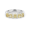 5 Half Fancy Yellow Square Radiant Eternity Ring - ZIZOV DIAMONDS
