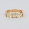 5 Half Fancy Yellow Square Radiant Eternity Ring - ZIZOV DIAMONDS