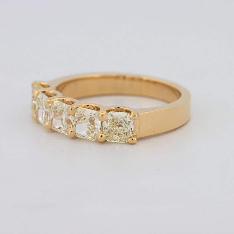 5 Half Fancy Yellow Square Radiant Eternity Ring - ZIZOV DIAMONDS