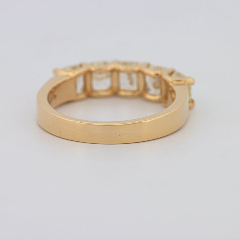 5 Half Fancy Yellow Square Radiant Eternity Ring - ZIZOV DIAMONDS
