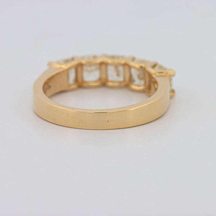 5 Half Fancy Yellow Square Radiant Eternity Ring - ZIZOV DIAMONDS
