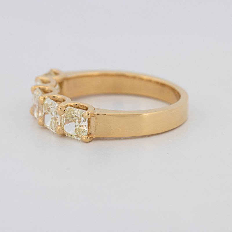 5 Half Fancy Yellow Square Radiant Eternity Ring - ZIZOV DIAMONDS