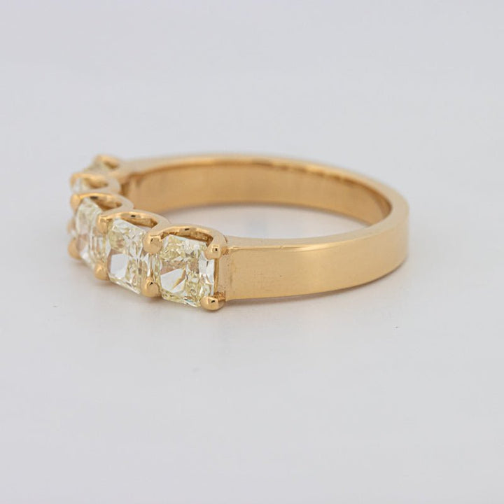 5 Half Fancy Yellow Square Radiant Eternity Ring - ZIZOV DIAMONDS