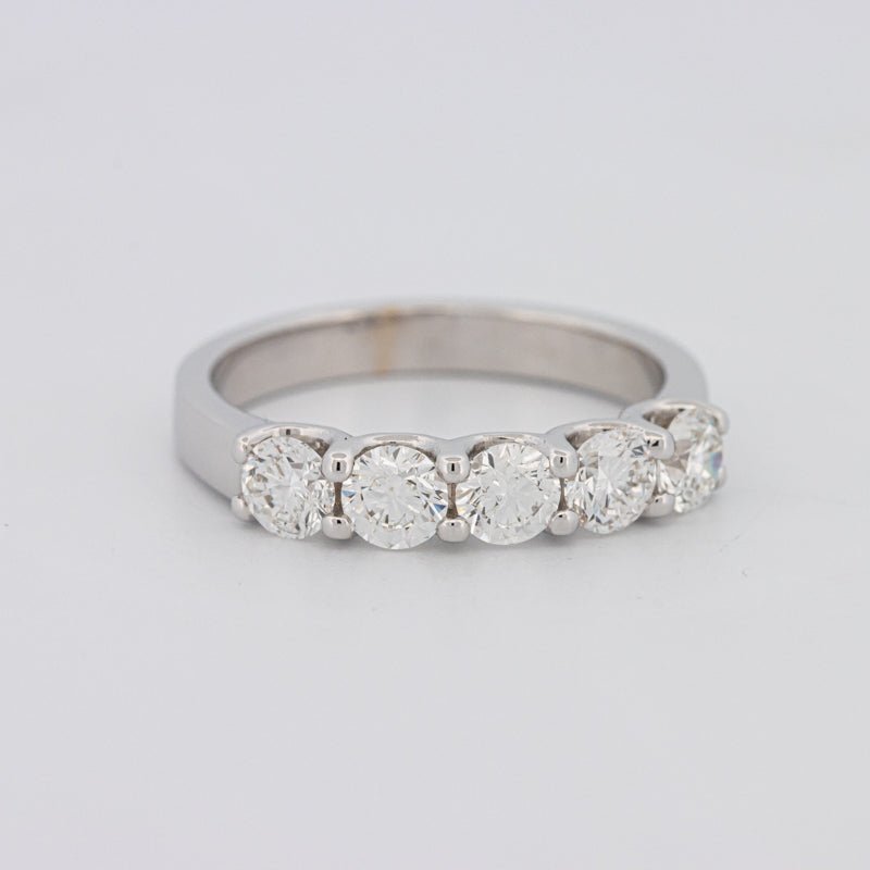 5 Half Round Floating Eternity Ring - ZIZOV DIAMONDS