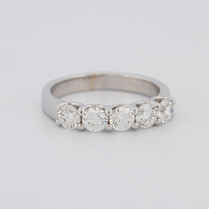 5 Half Round Floating Eternity Ring - ZIZOV DIAMONDS