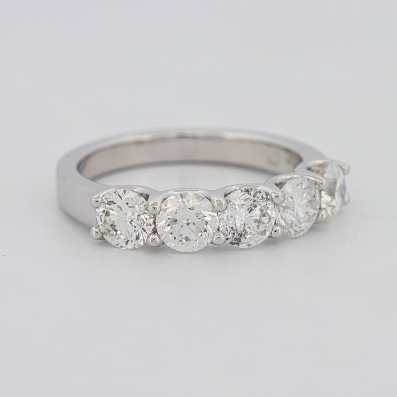 5 Half Round Floating Eternity Ring - ZIZOV DIAMONDS