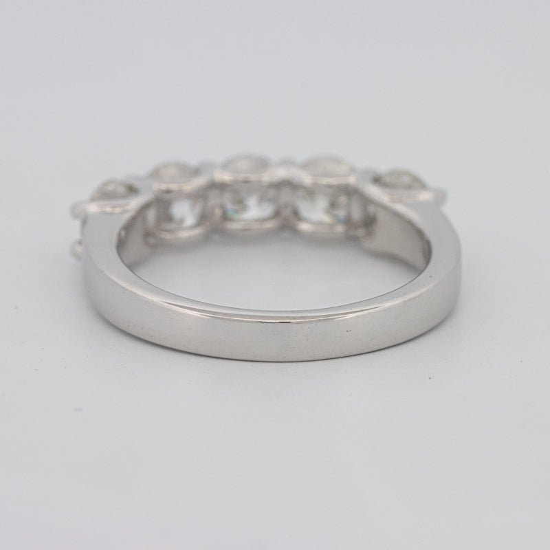 5 Half Round Floating Eternity Ring - ZIZOV DIAMONDS