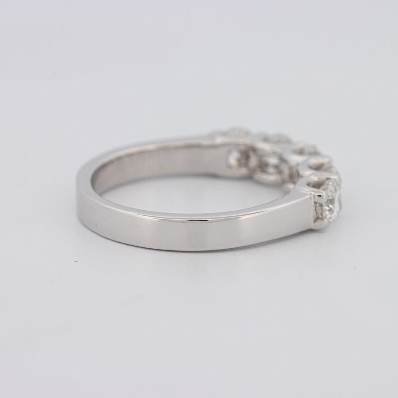 5 Half Round Floating Eternity Ring - ZIZOV DIAMONDS
