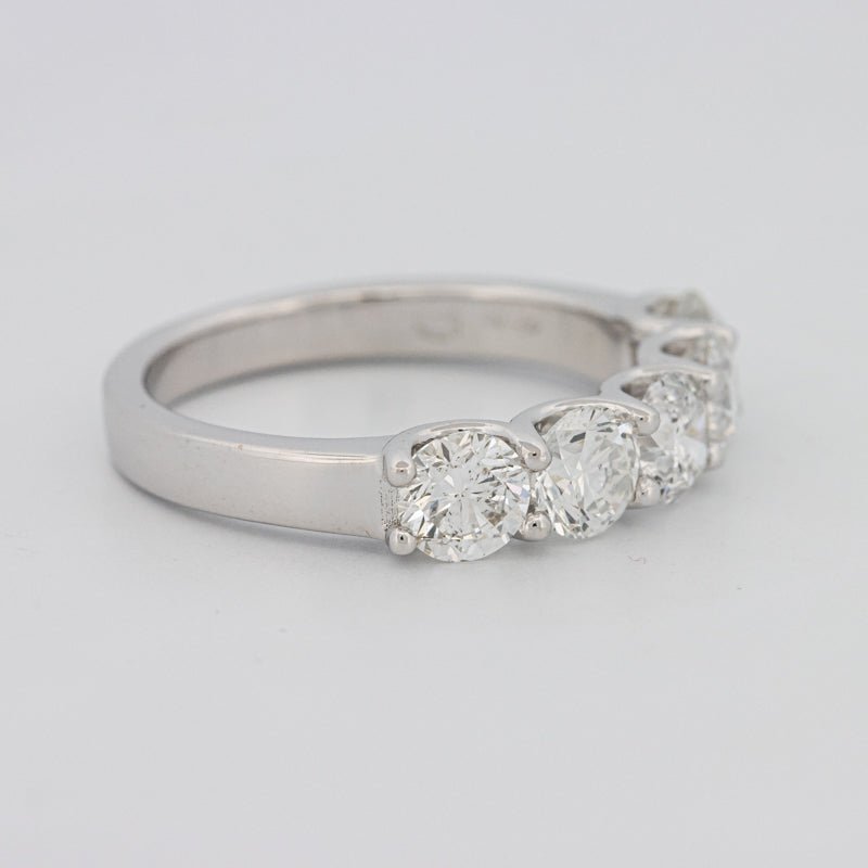 5 Half Round Floating Eternity Ring - ZIZOV DIAMONDS