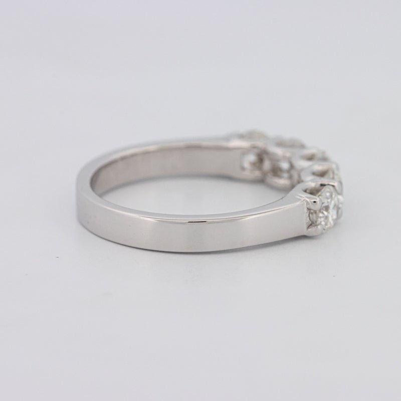 5 Half Round Floating Eternity Ring - ZIZOV DIAMONDS