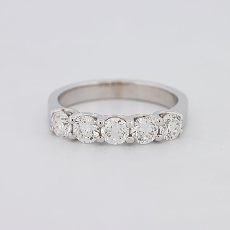 5 Half Round Floating Eternity Ring - ZIZOV DIAMONDS