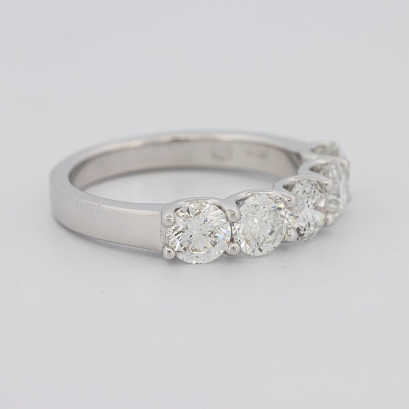 5 Half Round Floating Eternity Ring - ZIZOV DIAMONDS