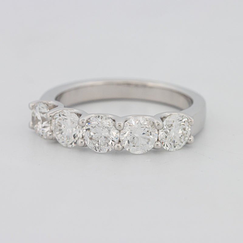 5 Half Round Floating Eternity Ring - ZIZOV DIAMONDS