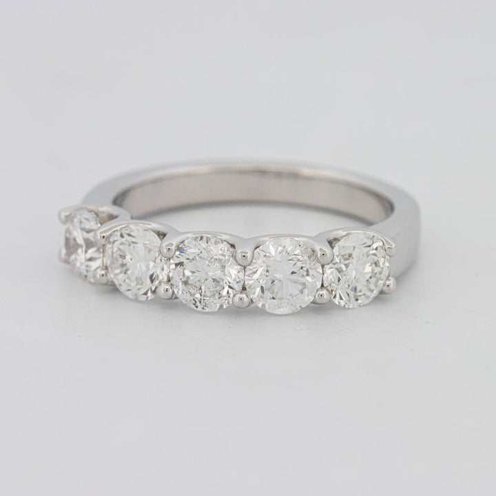 5 Half Round Floating Eternity Ring - ZIZOV DIAMONDS