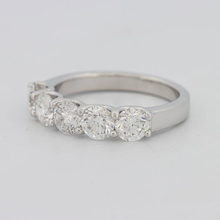 5 Half Round Floating Eternity Ring - ZIZOV DIAMONDS