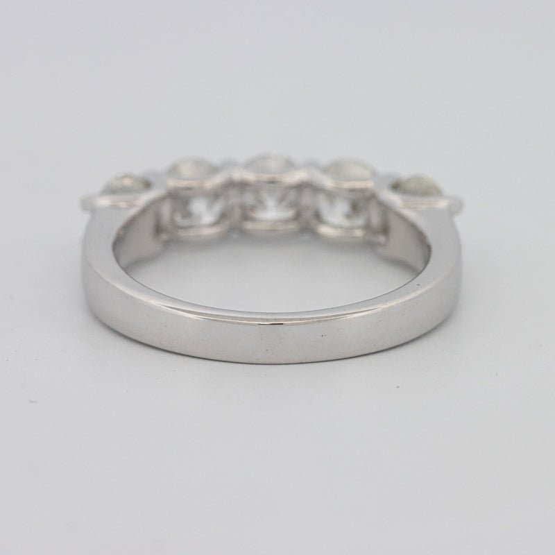 5 Half Round Floating Eternity Ring - ZIZOV DIAMONDS