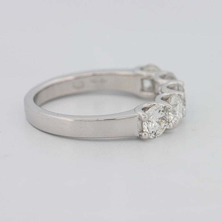 5 Half Round Floating Eternity Ring - ZIZOV DIAMONDS