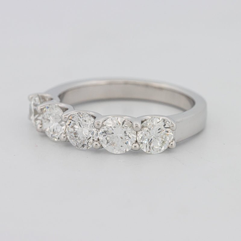 5 Half Round Floating Eternity Ring - ZIZOV DIAMONDS