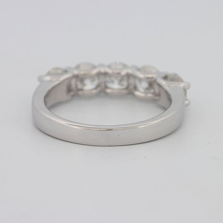 5 Half Round Floating Eternity Ring - ZIZOV DIAMONDS