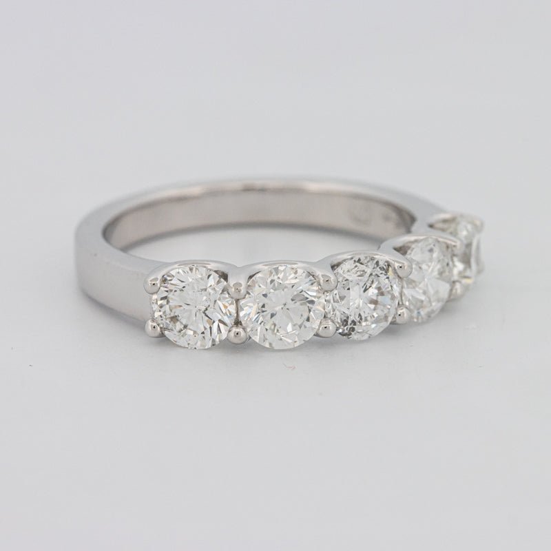 5 Half Round Floating Eternity Ring - ZIZOV DIAMONDS