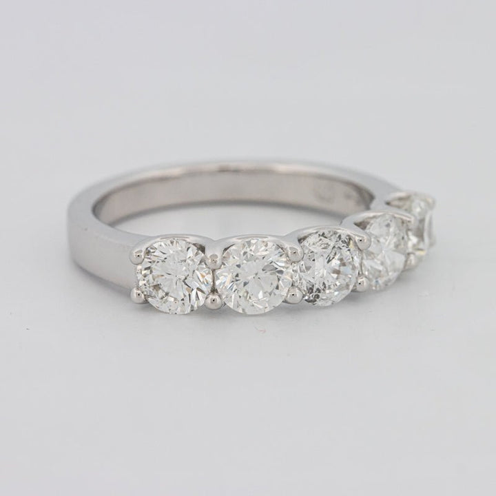 5 Half Round Floating Eternity Ring - ZIZOV DIAMONDS