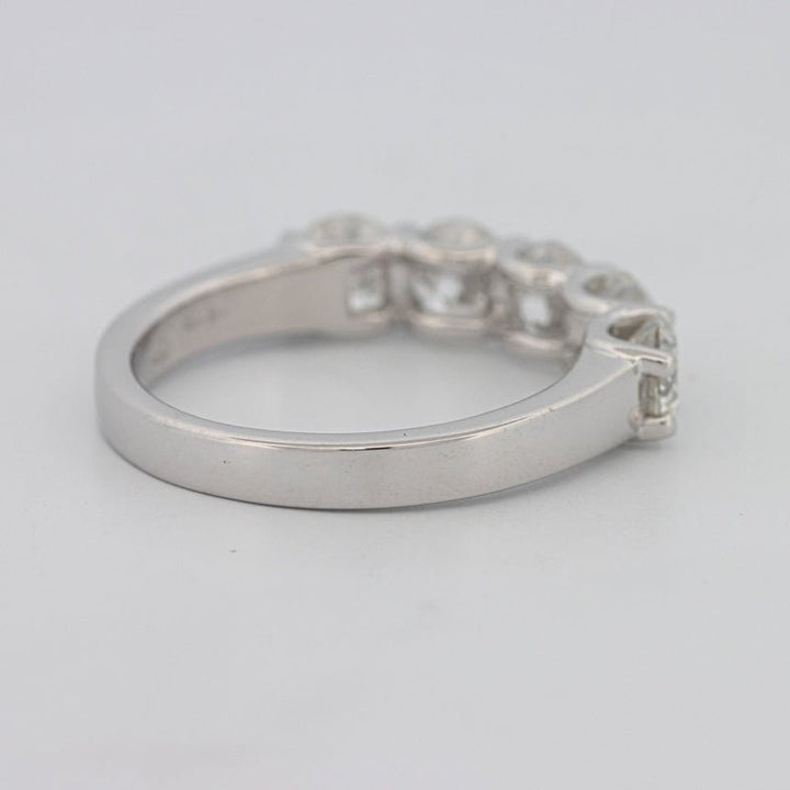 5 Half Round Floating Eternity Ring - ZIZOV DIAMONDS