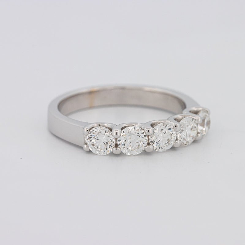 5 Half Round Floating Eternity Ring - ZIZOV DIAMONDS