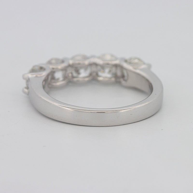 5 Half Round Floating Eternity Ring - ZIZOV DIAMONDS