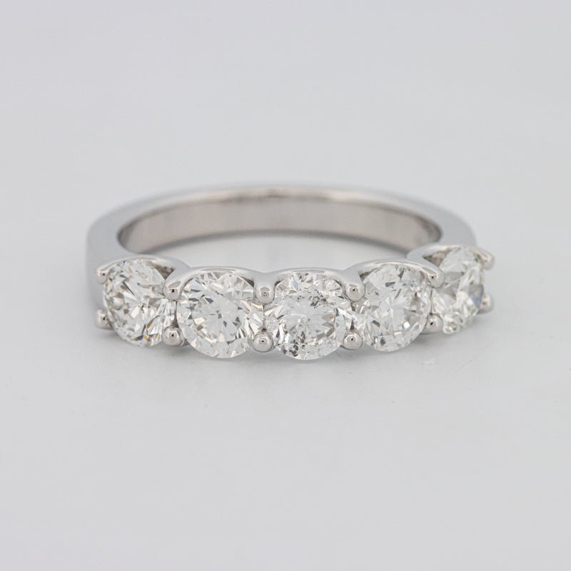 5 Half Round Floating Eternity Ring - ZIZOV DIAMONDS