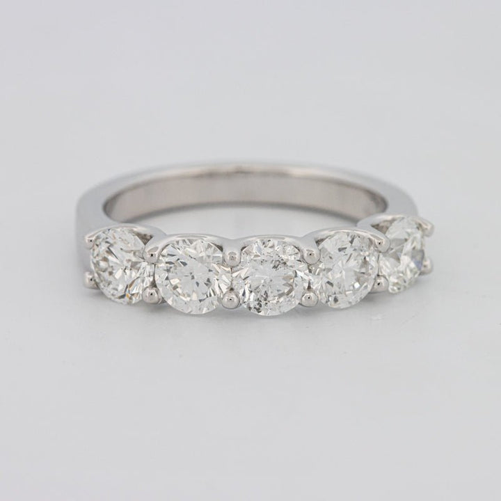 5 Half Round Floating Eternity Ring - ZIZOV DIAMONDS