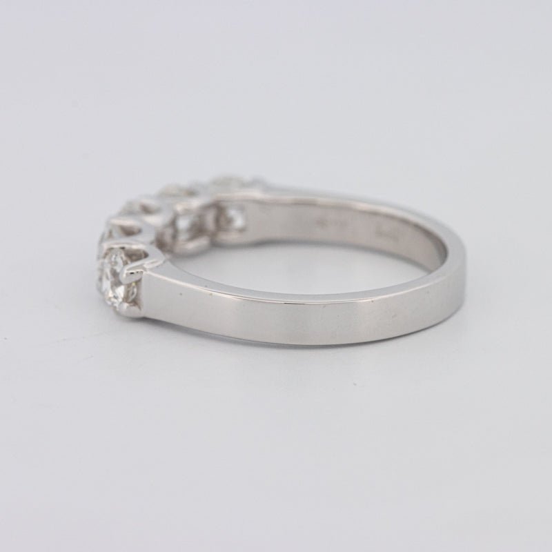 5 Half Round Floating Eternity Ring - ZIZOV DIAMONDS