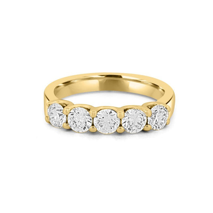 5 Half Round Floating Eternity Ring - ZIZOV DIAMONDS