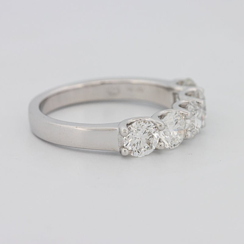 5 Half Round Floating Eternity Ring - ZIZOV DIAMONDS