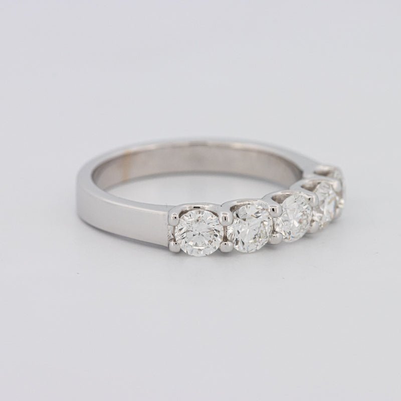 5 Half Round Floating Eternity Ring - ZIZOV DIAMONDS