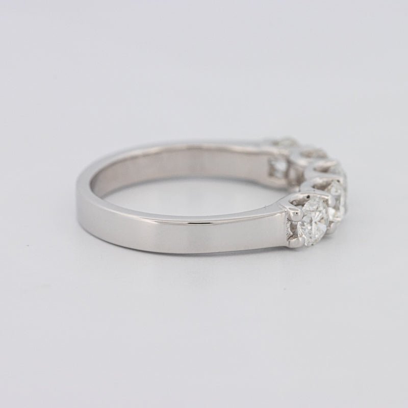 5 Half Round Floating Eternity Ring - ZIZOV DIAMONDS