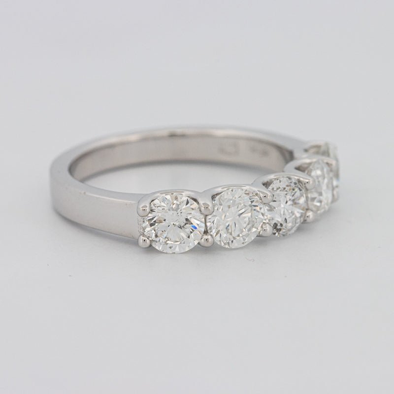 5 Half Round Floating Eternity Ring - ZIZOV DIAMONDS