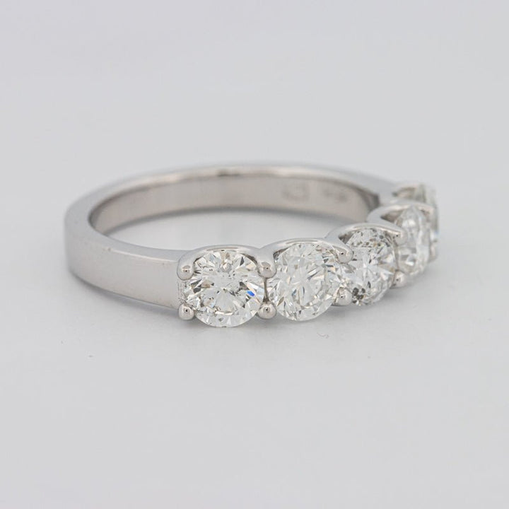 5 Half Round Floating Eternity Ring - ZIZOV DIAMONDS