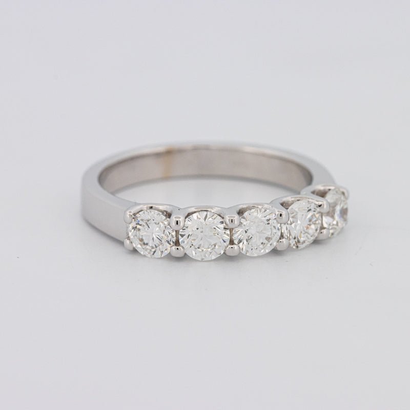 5 Half Round Floating Eternity Ring - ZIZOV DIAMONDS