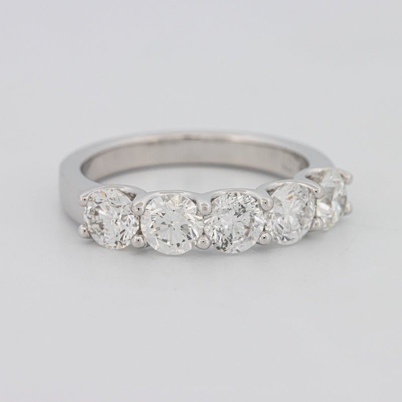 5 Half Round Floating Eternity Ring - ZIZOV DIAMONDS
