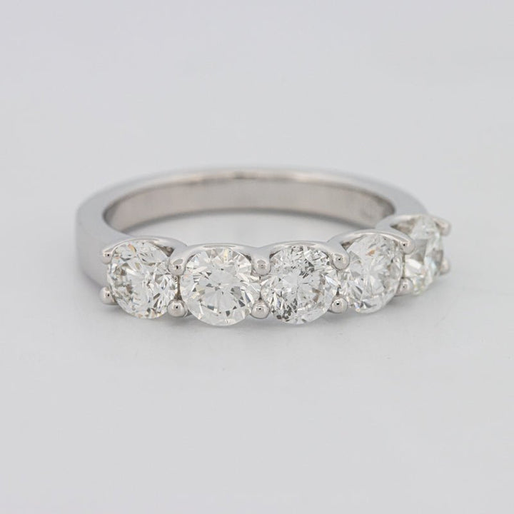 5 Half Round Floating Eternity Ring - ZIZOV DIAMONDS