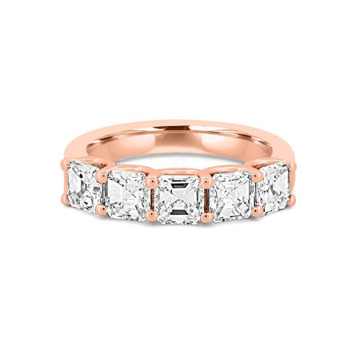 5 Half Square Radiant Eternity Ring - ZIZOV DIAMONDS