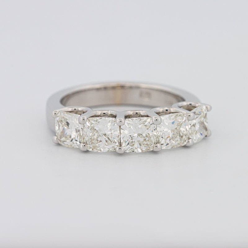 5 Half Square Radiant Eternity Ring - ZIZOV DIAMONDS