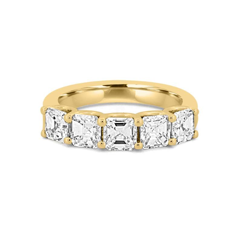 5 Half Square Radiant Eternity Ring - ZIZOV DIAMONDS
