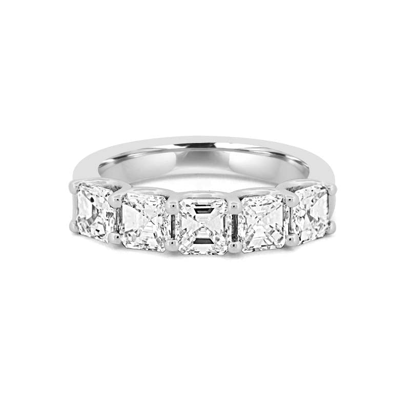 5 Half Square Radiant Eternity Ring - ZIZOV DIAMONDS