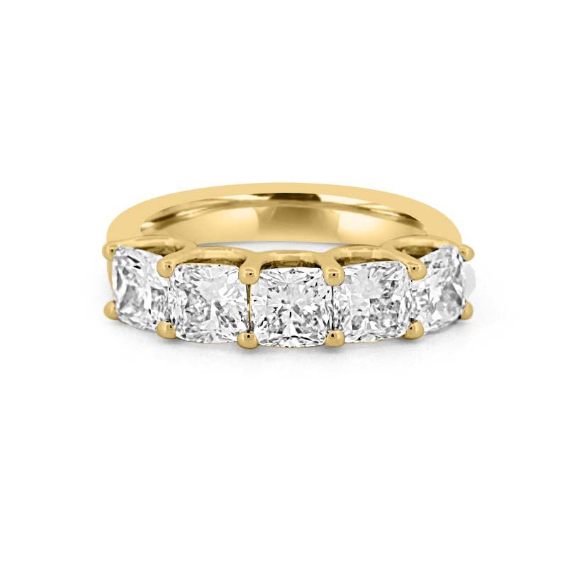 5 Half Square Radiant Eternity Ring - ZIZOV DIAMONDS